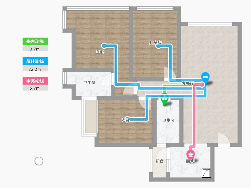 广东省-珠海市-华发世纪城-南区-97.00-户型库-动静线