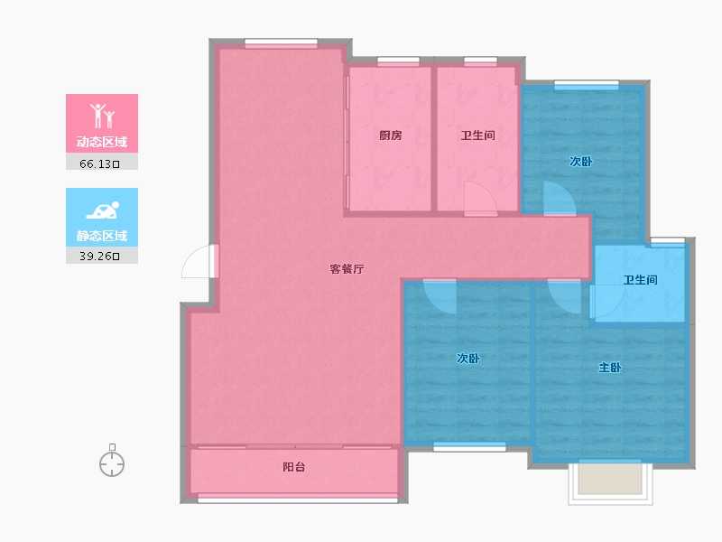 河南省-洛阳市-丰泽园-100.00-户型库-动静分区