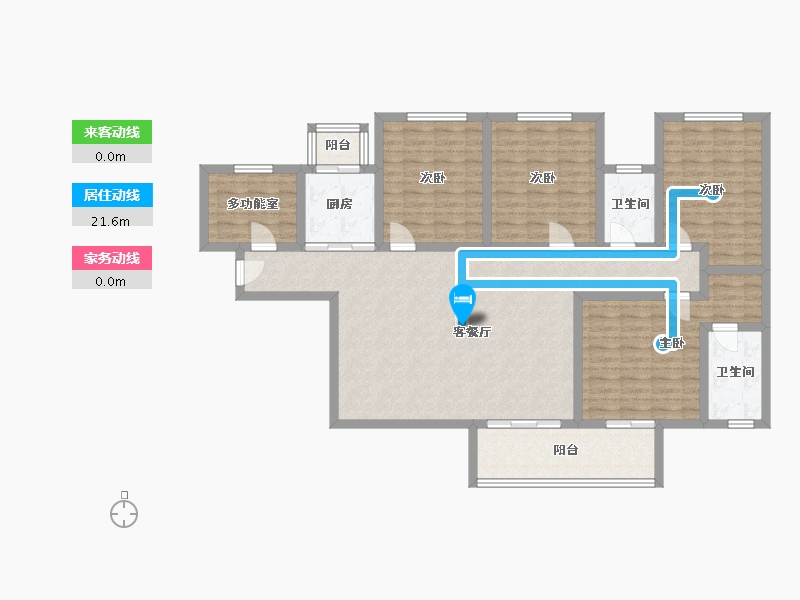 广东省-深圳市-东方二六大厦-145.00-户型库-动静线