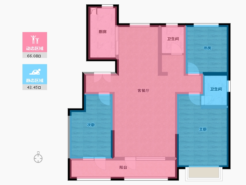 宁夏回族自治区-中卫市-宁安古镇-118.21-户型库-动静分区