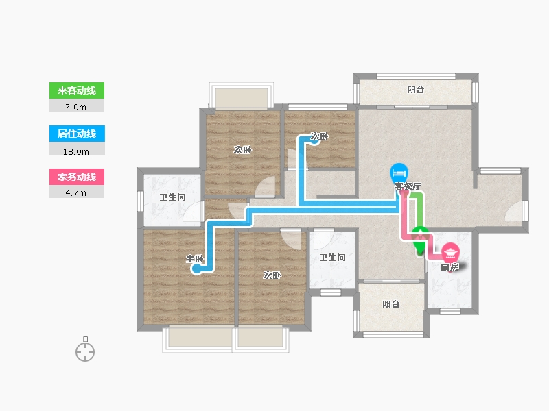 广西壮族自治区-南宁市-五象明珠-100.00-户型库-动静线