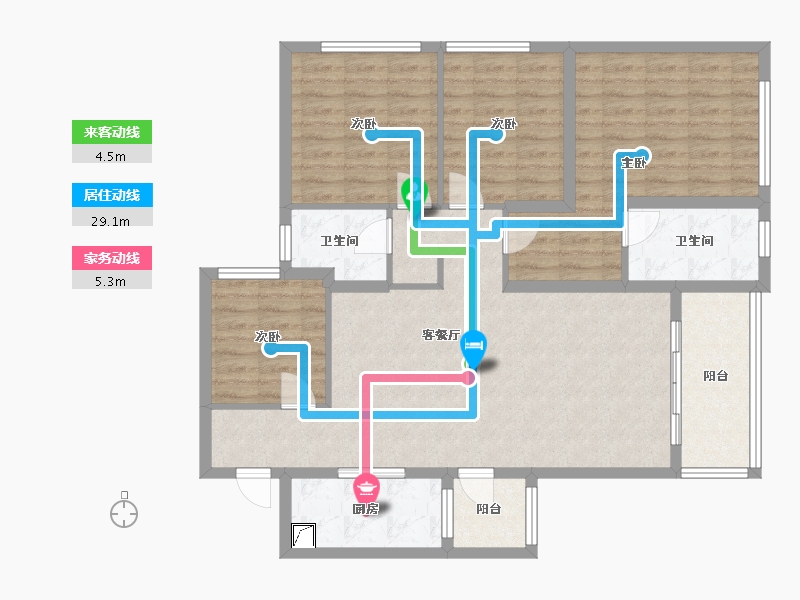 四川省-成都市-保利时代-113.62-户型库-动静线