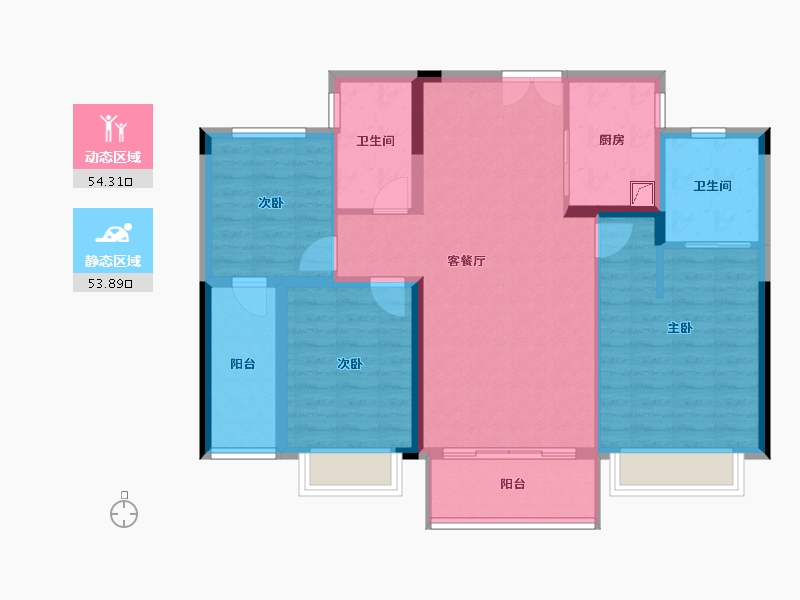 江西省-九江市-未来城-96.00-户型库-动静分区