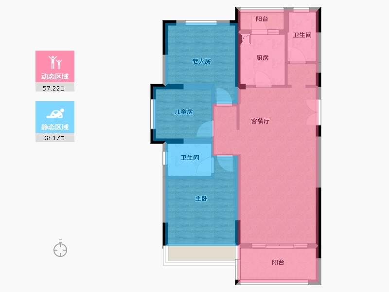 贵州省-黔南布依族苗族自治州-滨江府-92.74-户型库-动静分区