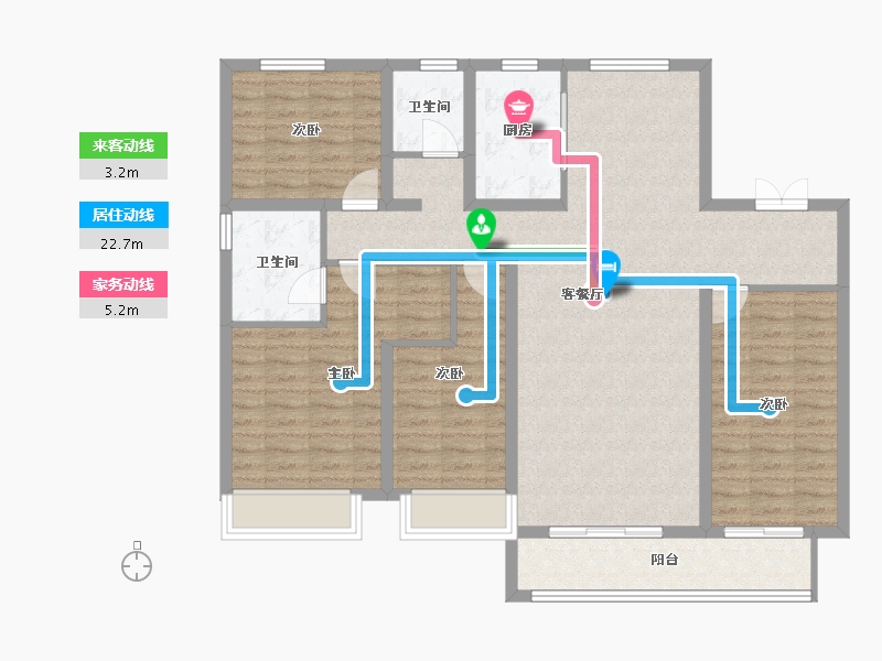 河北省-邯郸市-旭坤澜山悦府-119.88-户型库-动静线