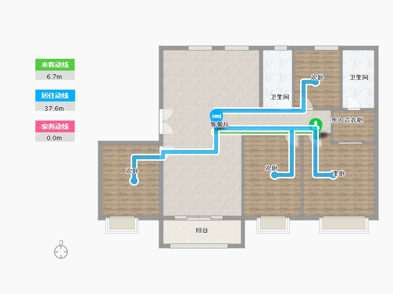 河北省-唐山市-万润一号-168.00-户型库-动静线