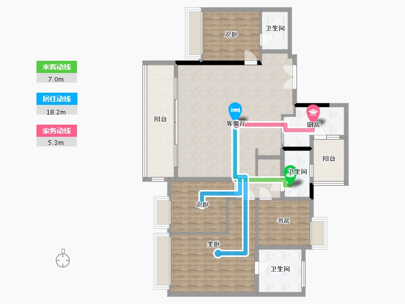 四川省-成都市-麓湖生态城-161.00-户型库-动静线