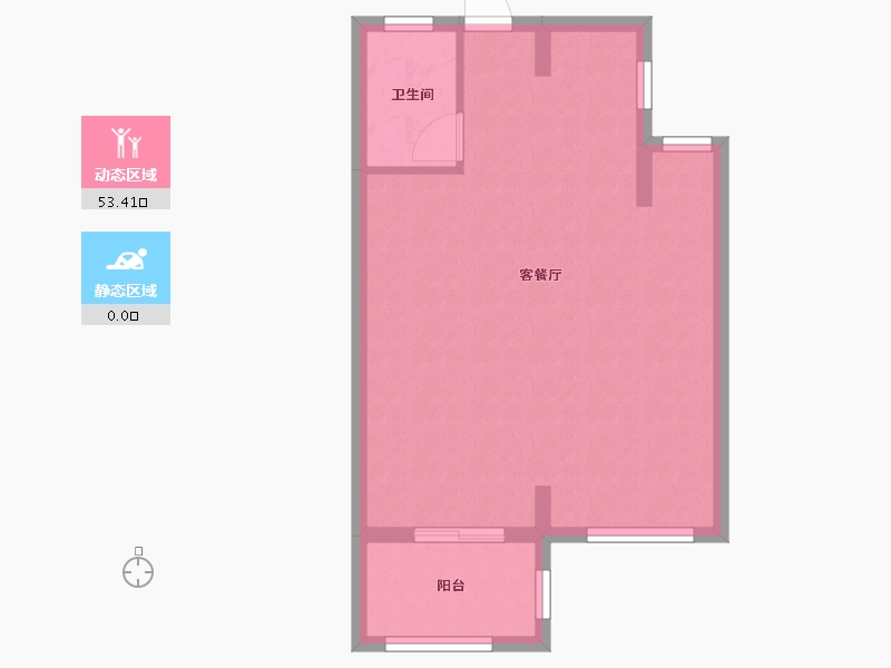 福建省-福州市-翡丽云邸-47.77-户型库-动静分区