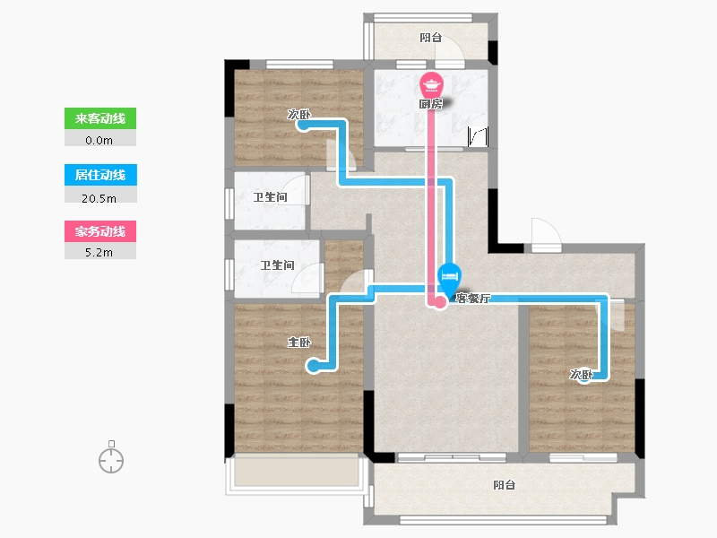 河南省-开封市-融鑫四季城-90.00-户型库-动静线