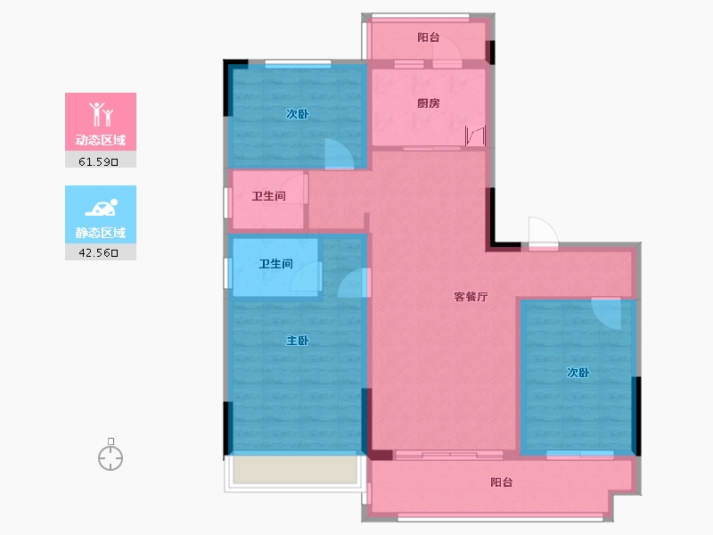 河南省-开封市-融鑫四季城-90.00-户型库-动静分区