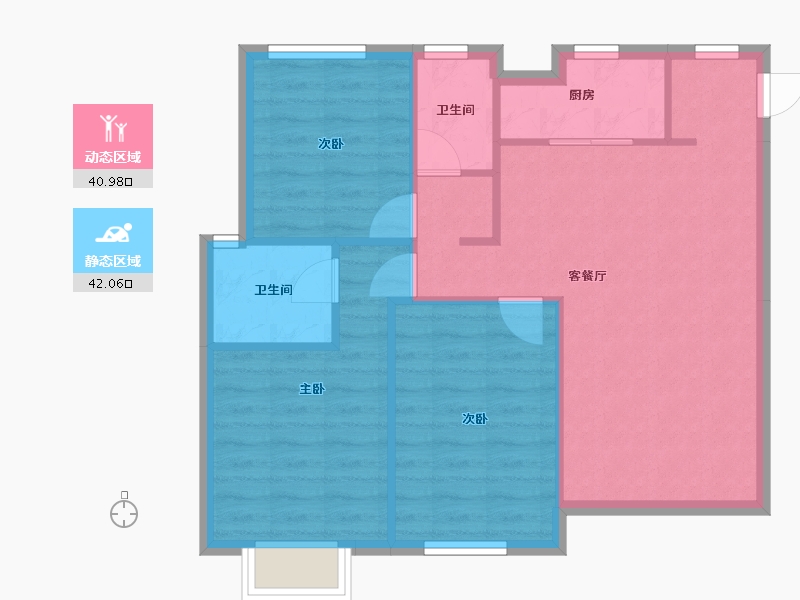 江苏省-南通市-中南熙悦-88.00-户型库-动静分区