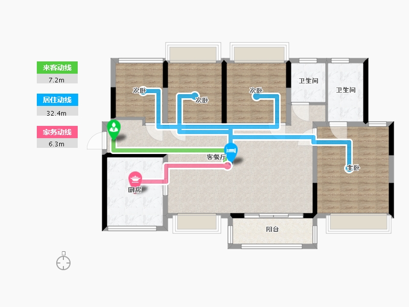 广东省-惠州市-半岛一号6期-120.00-户型库-动静线