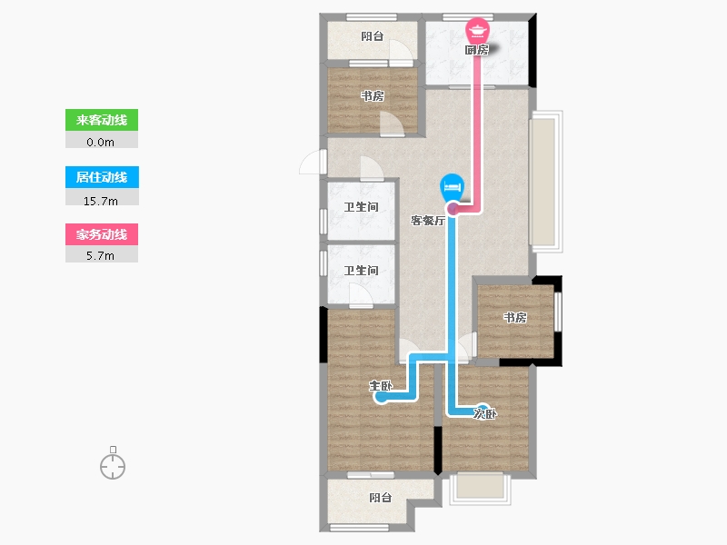 安徽省-芜湖市-祥生江南府-101.00-户型库-动静线