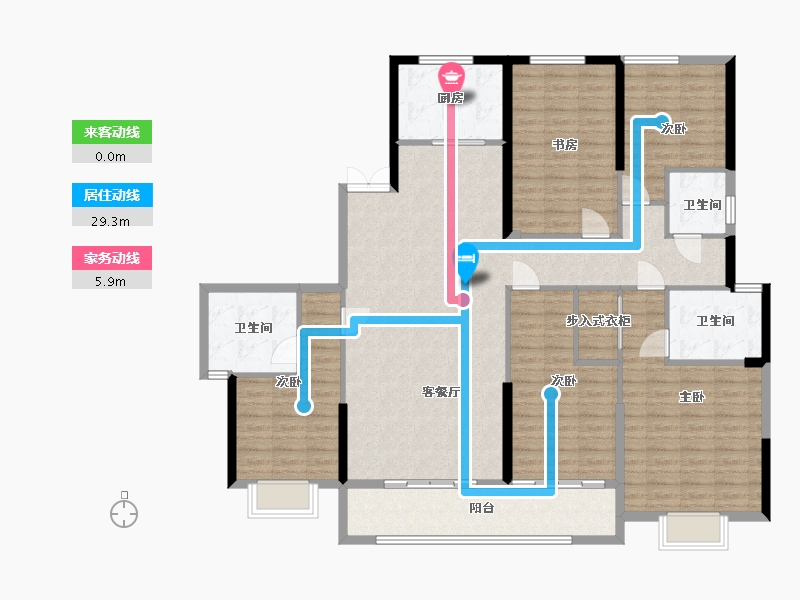 河南省-郑州市-清华·大溪地-150.00-户型库-动静线