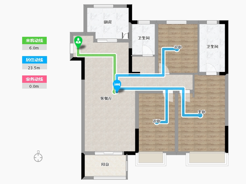 河南省-郑州市-亚新溱水府-105.12-户型库-动静线