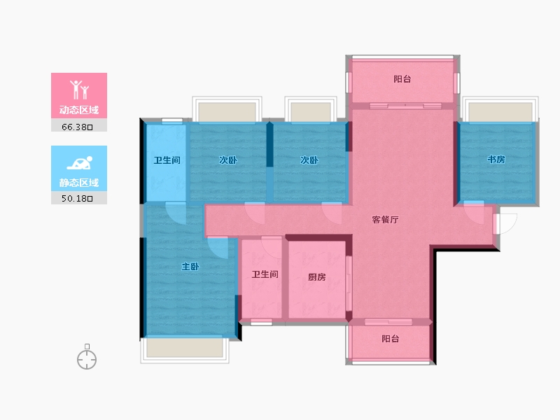 广西壮族自治区-贺州市-贺州彰泰郡-106.00-户型库-动静分区