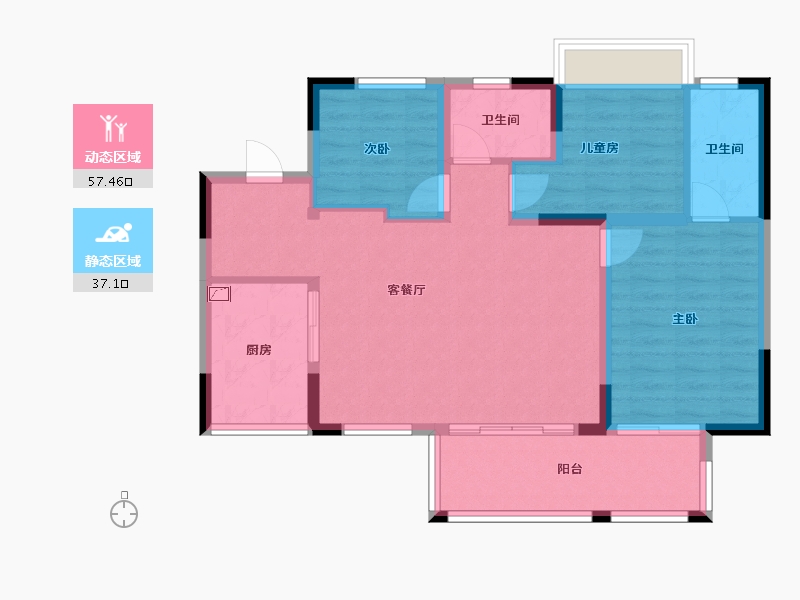 北京-北京市-东四南大街102号-111.00-户型库-动静分区