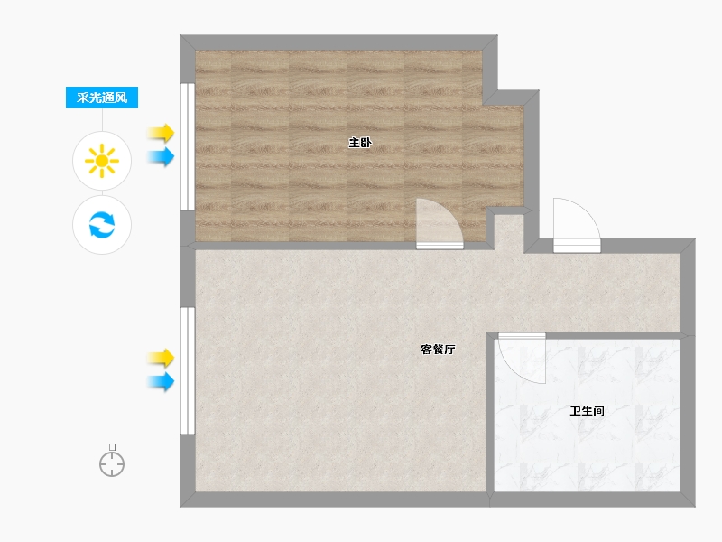 山东省-青岛市-国际中心-50.00-户型库-采光通风