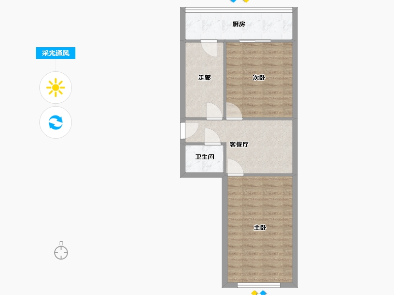 天津-天津市-雅致里-北区-48.00-户型库-采光通风