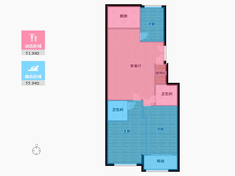 浙江省-温州市-黄太牛-100.00-户型库-动静分区