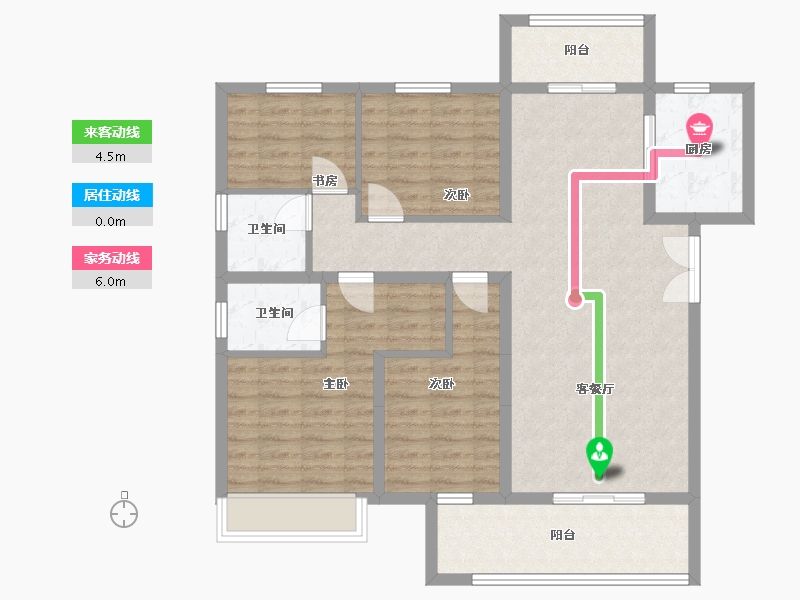 河南省-郑州市-电建泷悦华庭-108.58-户型库-动静线