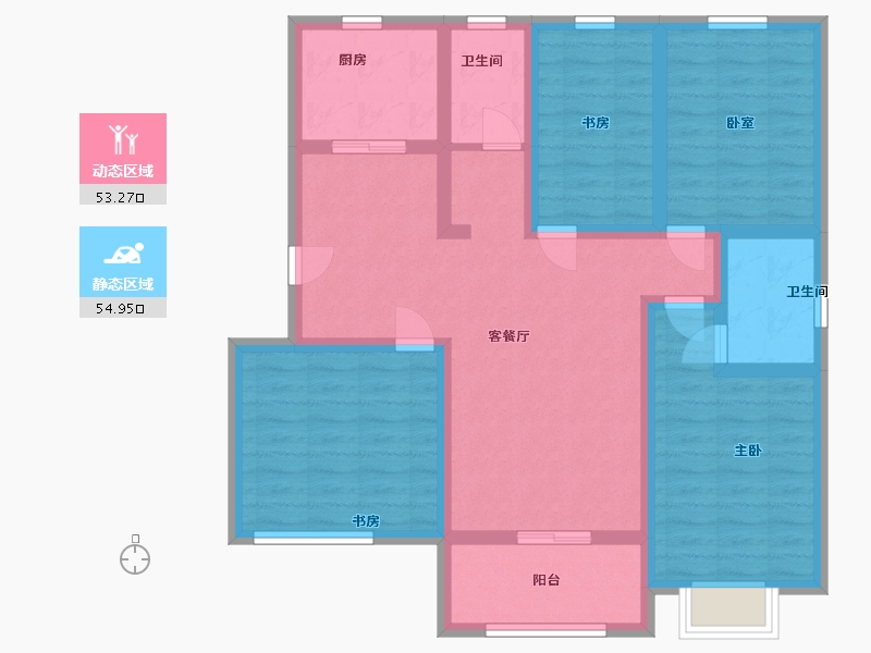 山东省-济宁市-曾子学府-95.00-户型库-动静分区