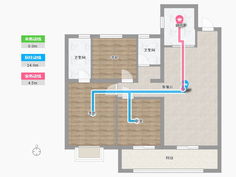 河南省-商丘市-绿地中南漫悦湾-一期-97.00-户型库-动静线