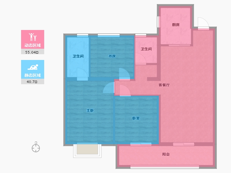 河南省-商丘市-绿地中南漫悦湾-一期-97.00-户型库-动静分区