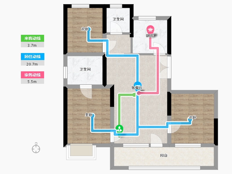 河北省-廊坊市-御东君汇-79.00-户型库-动静线