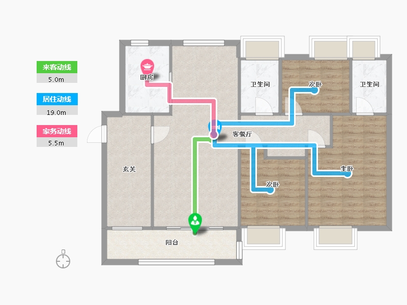 广东省-中山市-春天里-119.00-户型库-动静线