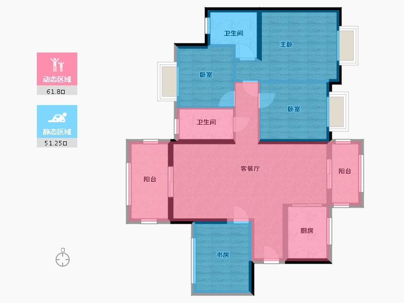 广西壮族自治区-玉林市-幸福里新城-142.00-户型库-动静分区