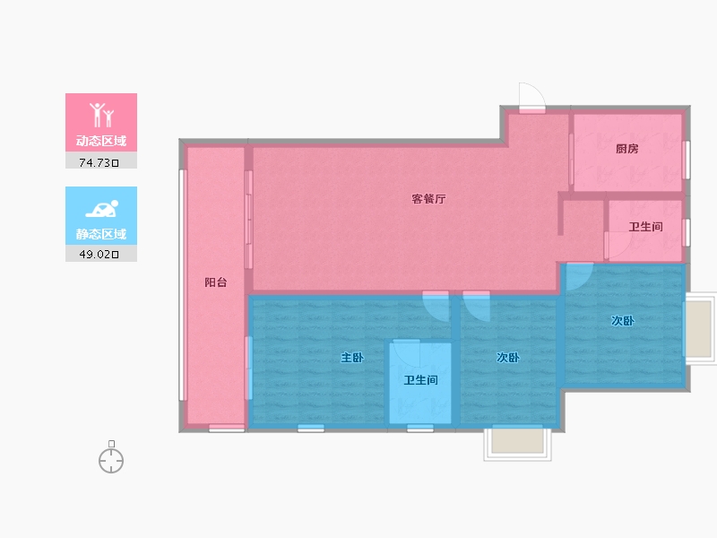 河南省-信阳市-信合·公园里-112.00-户型库-动静分区