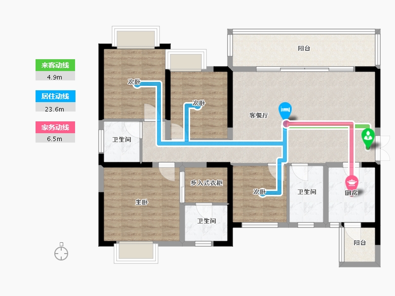 四川省-成都市-合谊万璟台-121.00-户型库-动静线