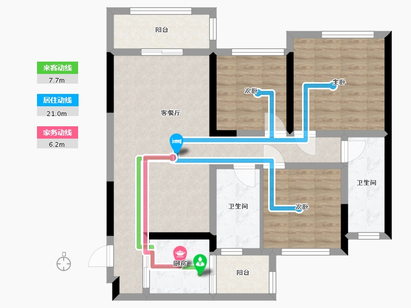 云南省-昭通市-合景启城-79.98-户型库-动静线