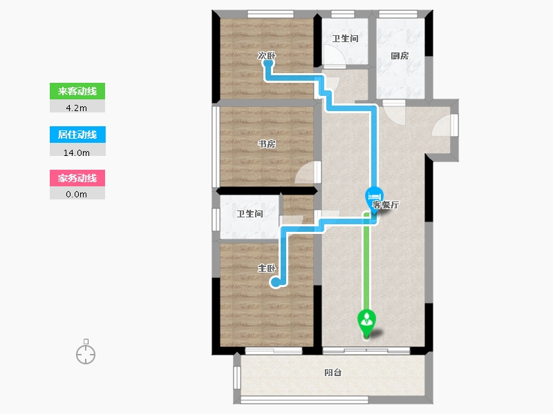 河南省-郑州市-梧桐郡-80.00-户型库-动静线