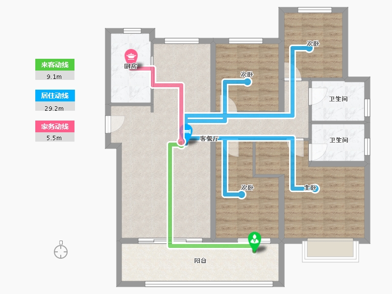 河南省-鹤壁市-建业通和府-109.00-户型库-动静线