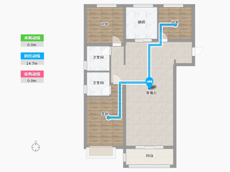 河北省-邢台市-龙门御苑-98.00-户型库-动静线