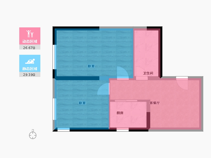 河北省-石家庄市-想象国际生活住区(南区)-56.04-户型库-动静分区