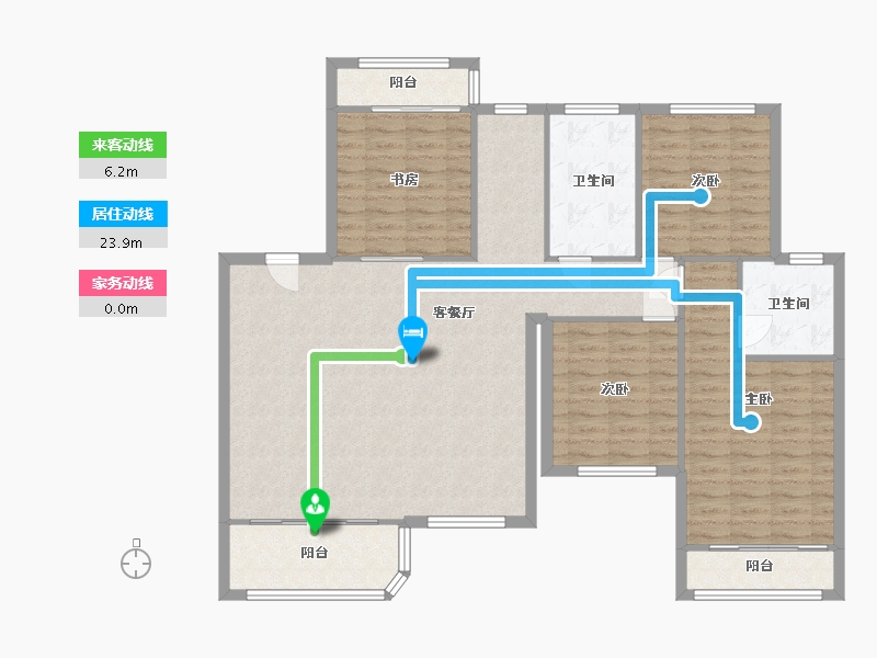 湖南省-湘潭市-东方名苑-159.00-户型库-动静线