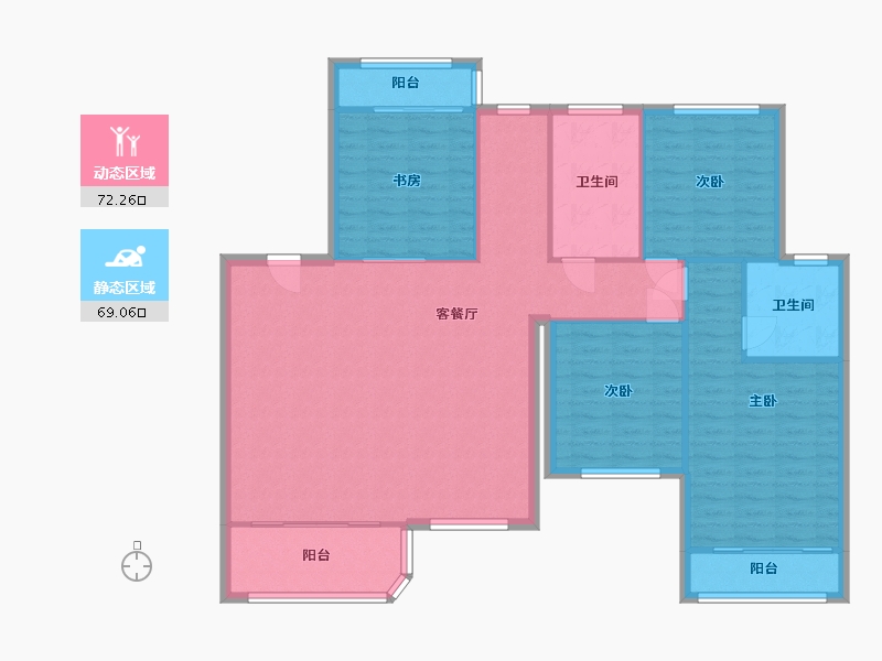 湖南省-湘潭市-东方名苑-159.00-户型库-动静分区