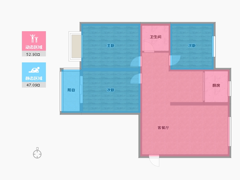 山西省-运城市-鸿泰景园-100.00-户型库-动静分区