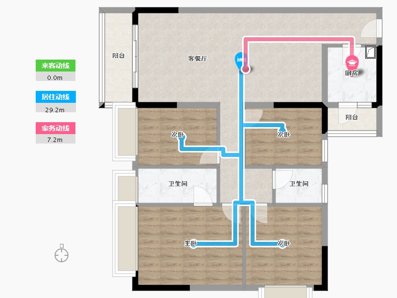 广东省-佛山市-明日嘉园-100.00-户型库-动静线