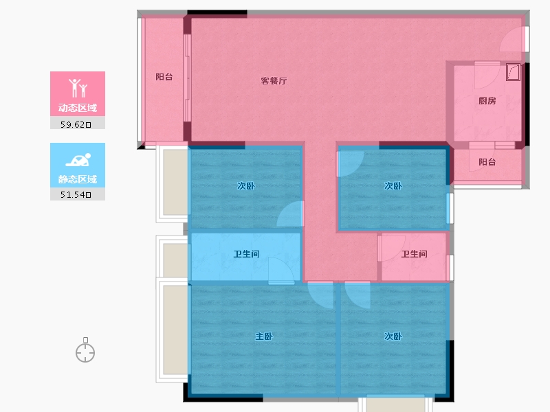 广东省-佛山市-明日嘉园-100.00-户型库-动静分区