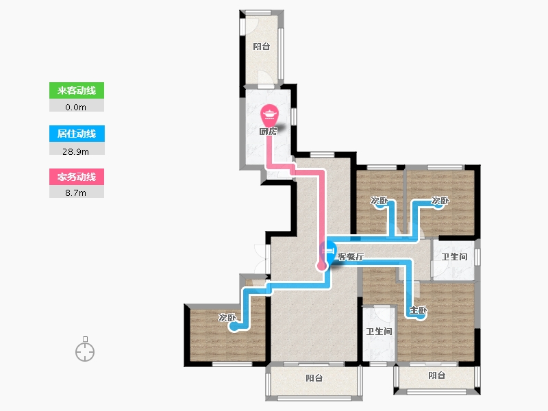 福建省-漳州市-信和御龙天下-123.00-户型库-动静线