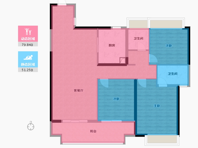 湖南省-益阳市-建发央著-119.00-户型库-动静分区