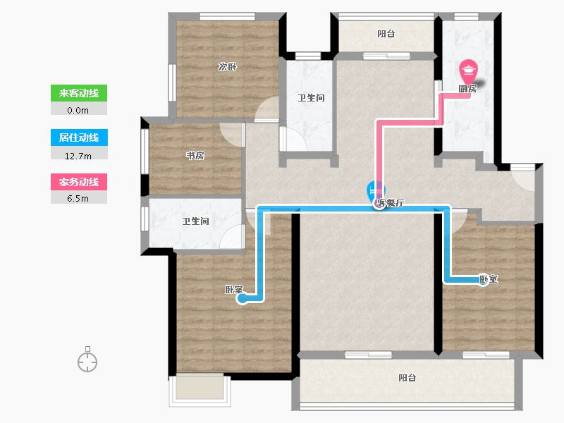 江西省-宜春市-华地公元-131.98-户型库-动静线