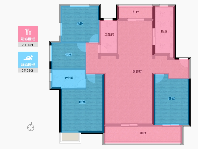 江西省-宜春市-华地公元-131.98-户型库-动静分区