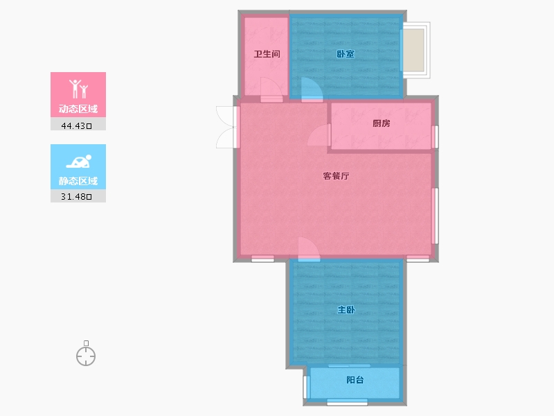 北京-北京市-北京新天地-77.00-户型库-动静分区