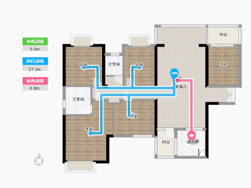 广西壮族自治区-南宁市-建工嘉园-179.17-户型库-动静线