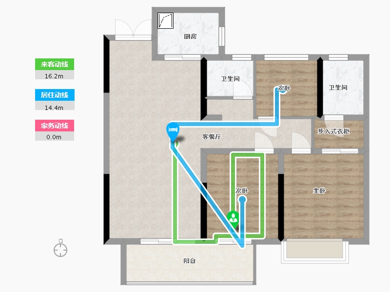 河南省-南阳市-建业·臻悦汇-96.00-户型库-动静线